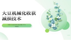 大豆机械化收获减损技术